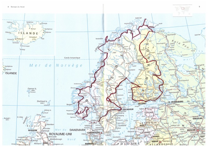Carte Pays Nordiques 2014